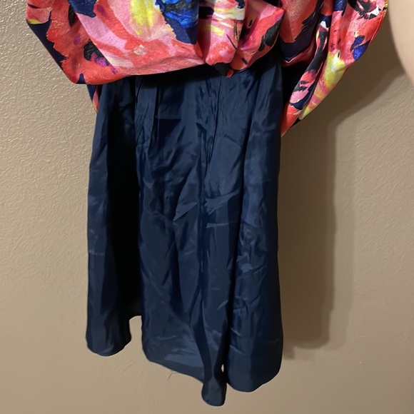 Coral and floral Adrianna Papell swing dress - Picture 5 of 5